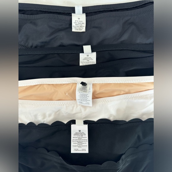 Set of 4 JCrew bikini bottoms. All size Medium. - Picture 3 of 3